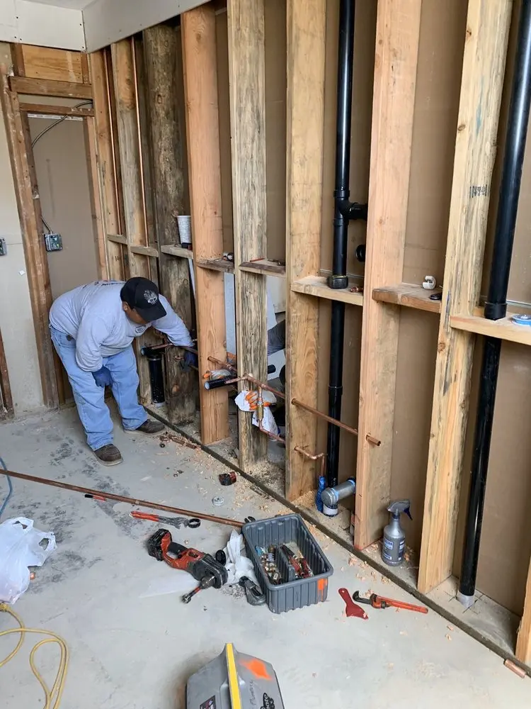 Commercial rough-in plumbing for Water Heater Replacement in Bluffton